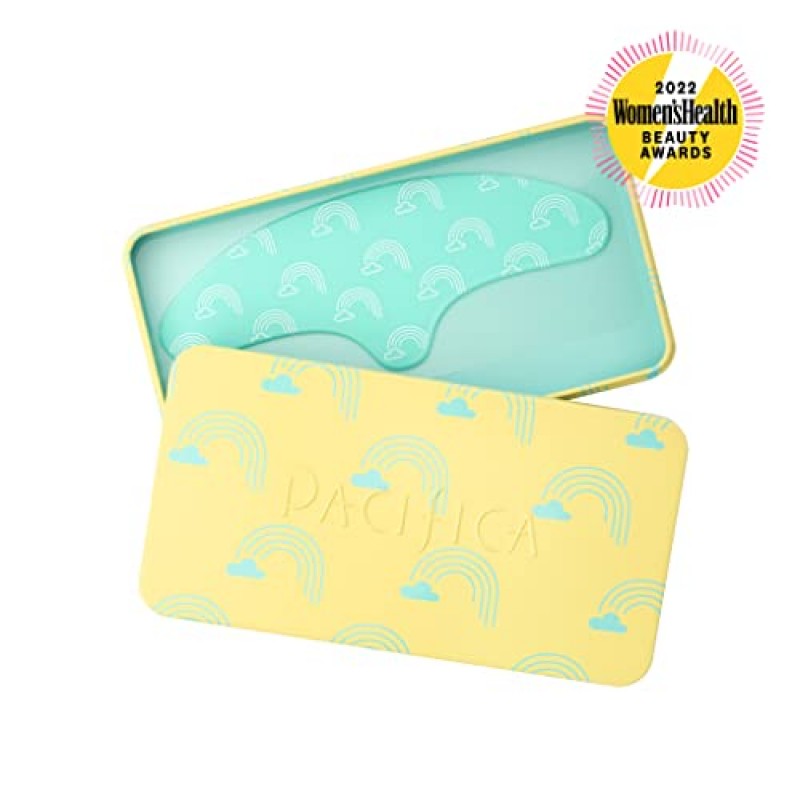 Pacifica Beauty, 재사용 가능한 눈썹 마스크, 100% 실리콘, 진공 밀봉 및 리프팅 효과, 잔주름 + 주름 최소화, 세럼과 페어링, 보관용 주석 포함, 비건 및 잔인 행위 없음