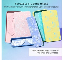Pacifica Beauty, 재사용 가능한 눈썹 마스크, 100% 실리콘, 진공 밀봉 및 리프팅 효과, 잔주름 + 주름 최소화, 세럼과 페어링, 보관용 주석 포함, 비건 및 잔인 행위 없음