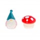 MAD BEAUTY Gnome Matter What 립밤 듀오 2팩, Gnome & Toadstool 립밤 포트, 클래식 바닐라 & 체리, 부드럽고 신선한 입술을 위한 보습 및 수분 공급, 훌륭한 선물, 재미있고 귀여운