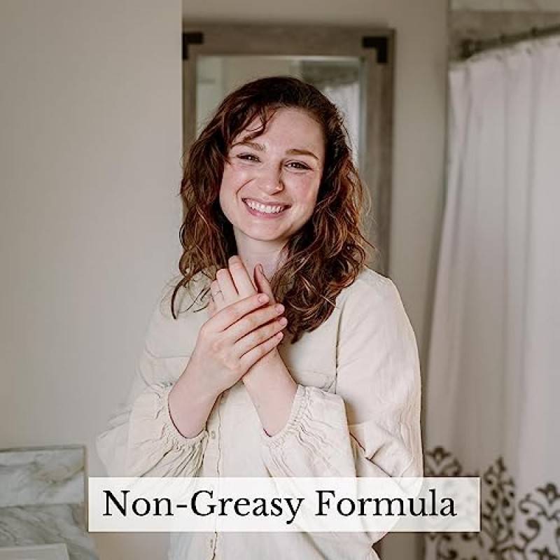 Southern Natural Goat Milk Lotion (12oz) 건성 피부용 페이스 및 바디 모이스처라이저 - 보습 스킨케어 및 핸드 크림 - 무향