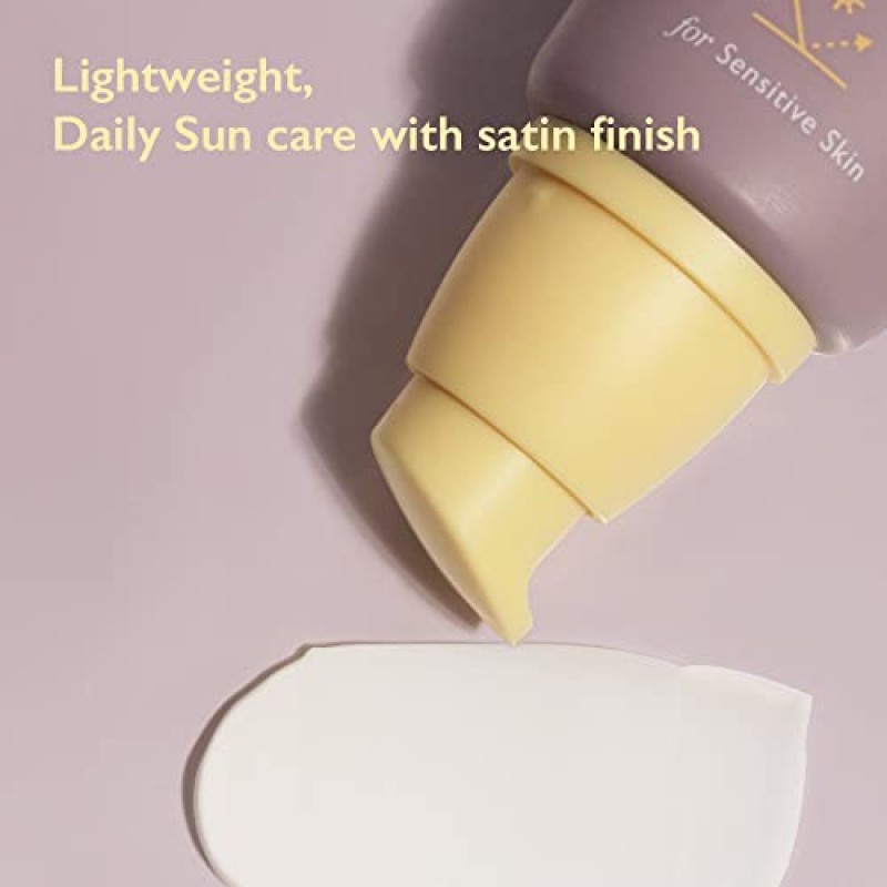 하루하루 원더 블랙 라이스 퓨어 미네랄 릴리프 데일리 선스크린 50ml (1.69fl.oz), 리프 세이프 포뮬러, 민감성 피부를 포함한 모든 피부용