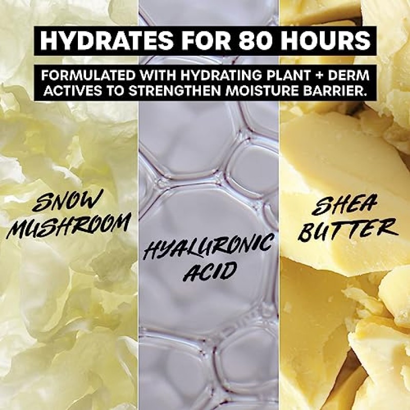 THAYERS Soak It Up 80HR 액체 모이스처라이저, 히알루론산과 눈버섯이 함유된 페이스 모이스처라이저, 피부과 전문의 테스트를 거친 중건성 피부용 스킨 케어, 2.5온스