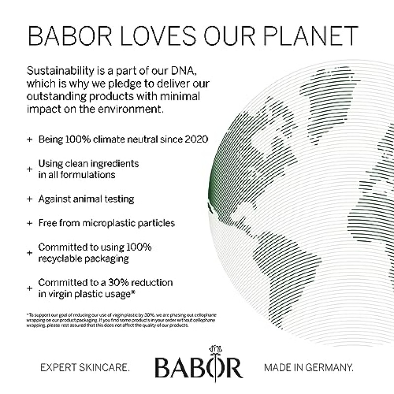 Babor HY-OL 페이스용 오일 클렌저, 오일 베이스 클렌저 페이스 워시, 순한 페이스 클렌저가 먼지를 제거하고, 오일 베이스 클렌저가 트러블을 최소화하고, 지성 피부를 위한 천연 세안제