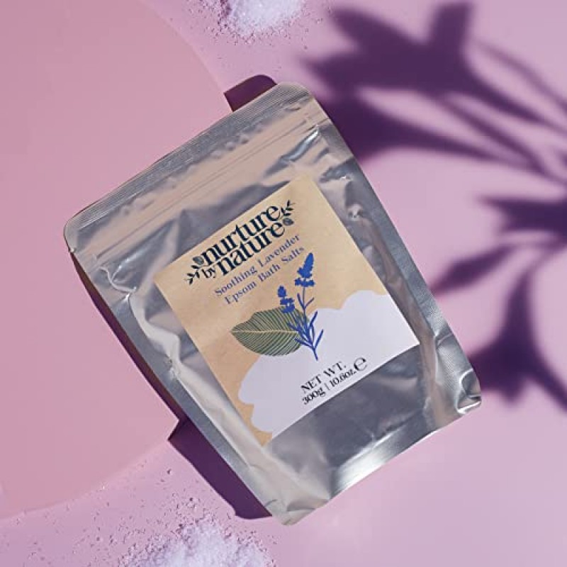 Nurture by Nature Moment for Mama 선물 세트, 새엄마 케어 패키지, 바디 버터, 샤워 오일, 에센셜 오일 롤 온, 엡솜 배스 솔트, 실크 아이 마스크, 엄마가 될 선물, 임신 선물