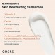 COSRX Daily SPF 50 비타민 E 바이탈라이징 선스크린, OTC 넓은 스펙트럼 UVA 및 UVB 보호, 가볍고 백탁 현상 없음, 보이지 않는 세미 매트 마감, 피지 밸런싱, 리프 프렌들리, 한국 스킨케어
