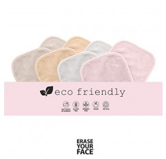 얼굴 지우기 얼굴 재사용 가능한 메이크업 제거용 천(친절한 포장 포함) Danielle Enterprises 4팩 D50007, ECO, 1개