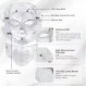LOUDYKACA Led 페이스 마스크 라이트 테라피 7 색 Led 라이트 테라피 페이셜 마스크 얼굴 여드름 감소 스킨 케어 마스크를위한 블루 레드 라이트 테라피