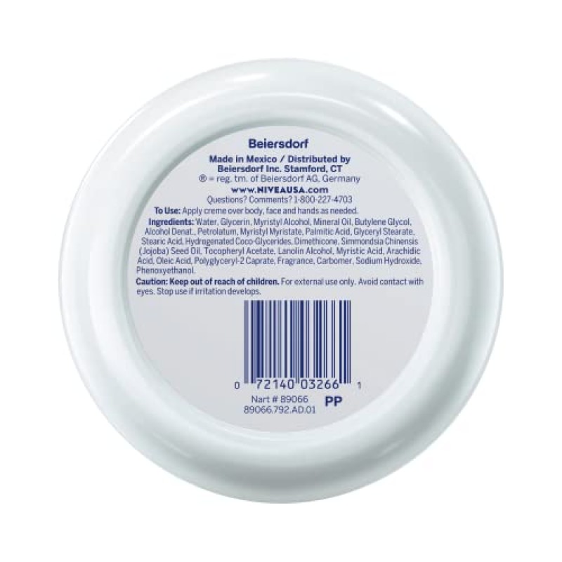 니베아 소프트 크림, 산뜻하고 부드러운 보습 크림, 바디 크림, 핸드 크림, 페이스 크림, 16 Oz Jar