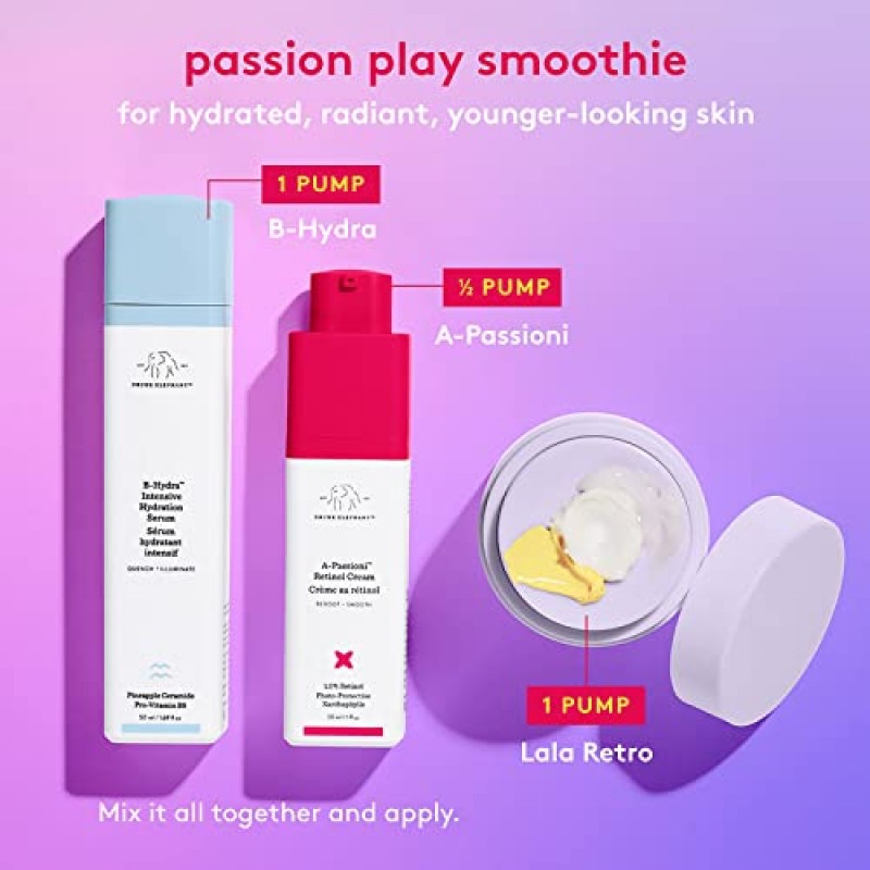 취한코끼리 라라 레트로 휘핑크림. 피부 보호 및 재생을 위한 보습 보습제(15 mL / 0.5 Fl Oz)