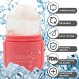 얼굴 및 눈용 fotoconic Naconic 아이스 롤러, 아이스 페이셜 큐브, 아이스 페이스 롤러 스킨 케어 도구, Gua Sha 페이스 마사지, 페이스 뷰티용 실리콘 아이스 몰드(핑크)