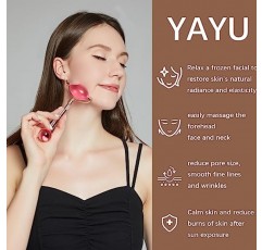 YAYU 아이스 글로브, 페이스용 아이스 롤러, 쿨링 글로브, 페이셜 툴 데일리 뷰티용 아이스하키, 피부 탄력 강화용 마사지기 부기와 주름 완화, 여성용 선물 (핑크)