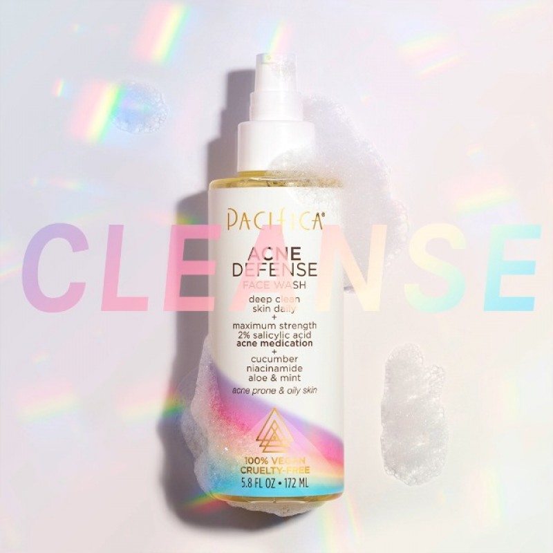 Pacifica Beauty, 여드름 전사 제거 수렴제, 살리실산, 나이아신아마이드, 위치하젤, 오이, 페이스 토너, 지성/여드름 피부, 파라벤 무함유, 황산염 무함유, 비건 및 동물 실험 금지