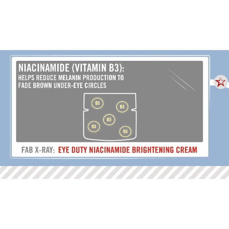 First Aid Beauty Eye Duty 나이아신아마이드 브라이트닝 크림, 다크서클과 붓기를 위한 일루미네이팅 아이 크림, 0.5oz.