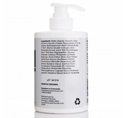 Advanced Clinicals 콜라겐 로션 + 펩타이드 크림 건성 피부 구조 페이스 & 바디 모이스춰라이징 스킨 케어 크림 리프팅, 탄력, 강화, 안티 에이징 스킨케어 모이스처라이저 피부에 수분을 공급, 대형 15 Fl Oz