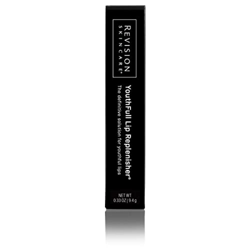 Revision Skincare Youth젊은 입술을 위한 완벽한 솔루션인 히알루론산이 함유된 풀 립 리플레니셔, 눈에 띄게 볼륨을 부여하고 정의하며 수분을 공급하고 진정시킵니다, 0.33온스