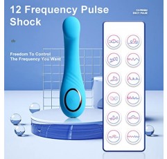 ZNXFCC 휴대용 눈 및 얼굴 전기 마사지기 지팡이 진동, 견고한 톤, 눈 피로, 푹신한 눈 다크서클 눈 가방, 눈용 스킨 케어 도구, 미용 제품 흡수, 지압-블루