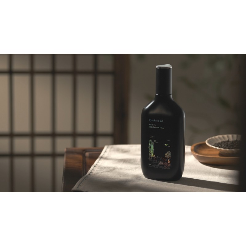 편강율 블랙티 딥 인퓨전 토너 130ml 한국 안티에이징 페이셜 K 뷰티 토너(히알루론산, 세라마이드, 잔주름 케어, 탄탄하고 빛나는 피부를 선사하는 여성용)