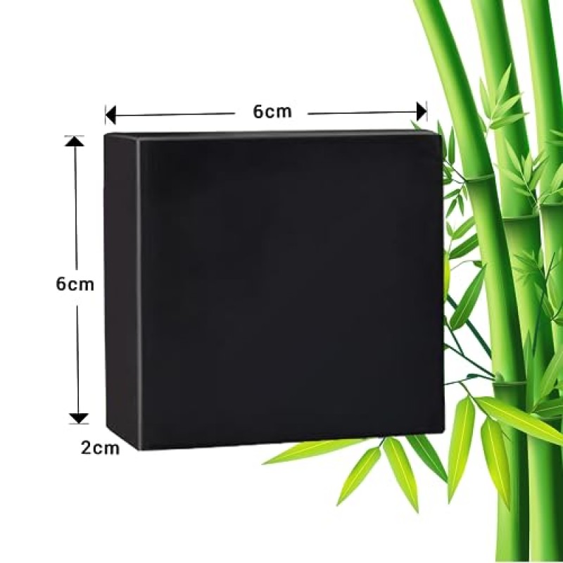 CARIAGA ECOFARM PUTLI 대나무 페이셜 비누, 메이크업 리무버, 세안제, 페이셜 클렌저, 딥 클렌징, 숯 세안 비누, 대나무 숯 비누
