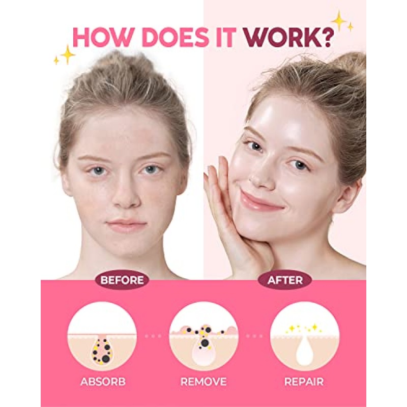 GLAM UP 브라이트닝 핑크 레몬 클레이 마스크(칙칙한 피부용) - 강황, 레몬이 함유된 다크 스팟 페이스 마스크 - 비건 스킨케어, 크루얼티 프리 - (125ml/4.23Oz)