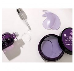 미즈온 히알루론산 아이젤 패치, 푹신한 눈 트리트먼트, 다크서클 아이패드, 눈밑백, 주름케어(30쌍) (콜라겐 아이젤 패치&앰플)