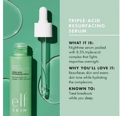 꼬마 요정. SKIN Blemish Breakthrough 삼중산 재포장 세럼, 여드름 퇴치를 위한 하이드레이팅 나이트 세럼, 나이아신아마이드로 제조, 비건 및 동물 실험을 하지 않음