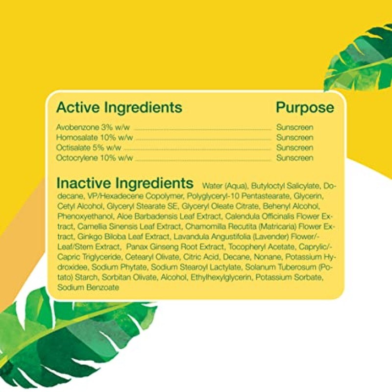 Alba Botanica 얼굴 및 몸용 자외선 차단제, 하와이 알로에 베라 자외선 차단제 로션, 광범위한 스펙트럼 SPF 15 자외선 차단제, 방수 및 생분해성, 3 fl. 온스 병