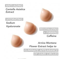 Mario Badescu 브라이트닝 & 리바이탈라이징 언더 아이 세럼, 안티 에이징 & 하이드레이팅, 카페인과 스쿠알란으로 잔주름과 다크서클을 완화합니다, 0.5온스