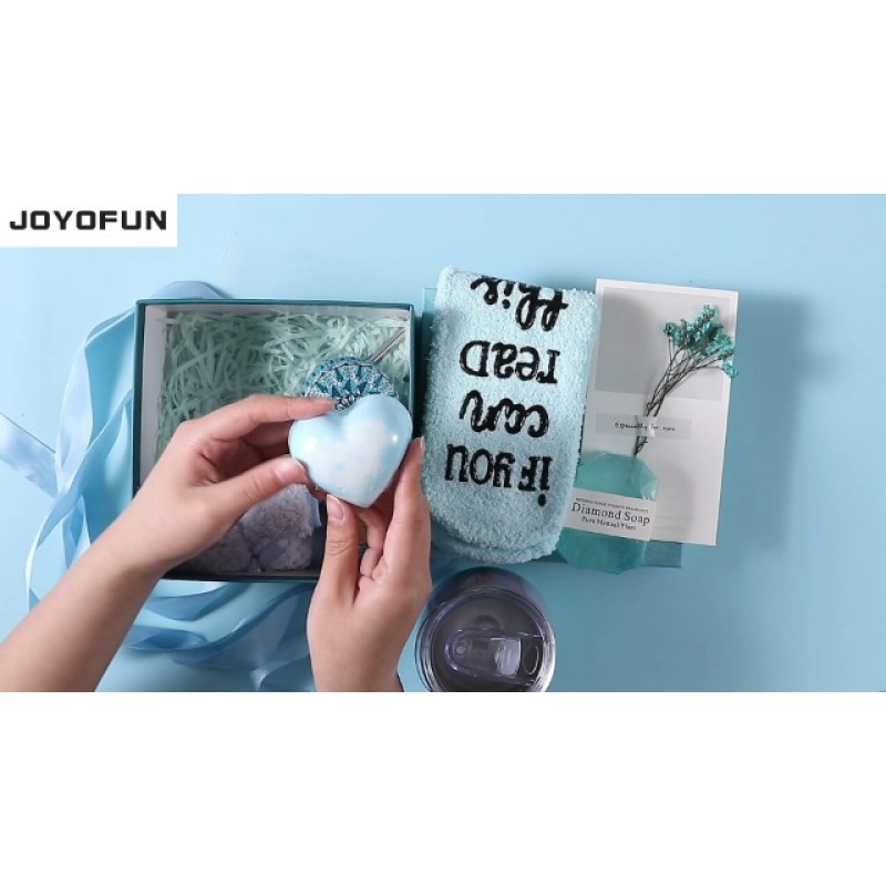 여성용 생일 선물, 블루 릴랙싱 스파 선물 세트, 여성용 독특한 선물 아이디어, 엄마 자매 최고의 여자 친구 아내를 위한 여성용 선물 바구니, 감사 선물 상자 곧 낫기를 바라는 선물 그녀를 위한 크리스마스 세트