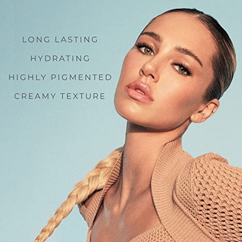Rinna Beauty Larger Than Life 립 플럼핑 오일 - 불결한 풍부함 - 입술에 수분을 공급하고 수분을 공급합니다 - 시간이 지남에 따라 자연적인 플럼핑 - 비건, 동물 실험을 하지 않음, 파라벤 무첨가 0.3 Fl Oz