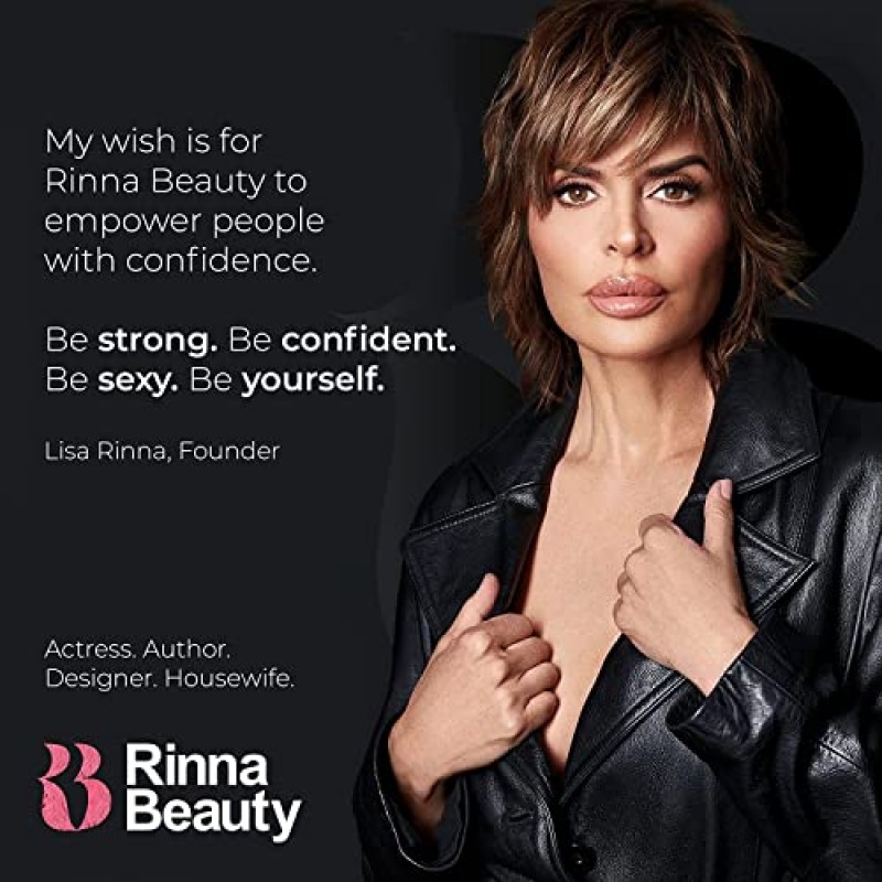 Rinna Beauty Larger Than Life 립 플럼핑 오일 - 불결한 풍부함 - 입술에 수분을 공급하고 수분을 공급합니다 - 시간이 지남에 따라 자연적인 플럼핑 - 비건, 동물 실험을 하지 않음, 파라벤 무첨가 0.3 Fl Oz