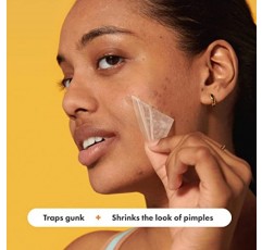 Hero Cosmetics의 마이티 패치 페이스 - 여드름용 XL 하이드로콜로이드 페이스 마스크, 코, 턱, 이마 및 뺨의 지트 발진을 위한 5개의 대형 여드름 패치 - 완전 채식주의자 친화적이며 동물 테스트를 거치지 않음(1개)