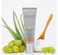 Juice Beauty SPF 30 함유 STEM CELLULAR CC 크림 - 해변 빛, 자연스러운 커버력, 자외선 차단, 노화 방지, 피부 완벽 포뮬러 함유 아연 SPF 30 자외선 차단제 - 1.7 fl oz