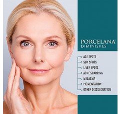 Porcelana 데이타임 하이드레이션 크림 포 페이스 & 바디 [업데이트된 포뮬라] - 어두운 반점을 페이딩하고 피부 톤을 고르게 합니다 - 햇볕과 검버섯, 여드름 흉터, 기미 및 변색용 - 항산화 모이스처라이저(3온스)