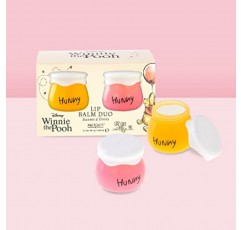 MAD BEAUTY 디즈니 곰돌이 푸 허니 허니팟 립밤 듀오, 바닐라 & 허니 립밤, 푸우와 그의 허니 허니팟처럼 당신 곁에 있어주세요, 향긋하고 향긋하며 훌륭한 선물