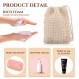 Rtteri 200 Pcs 비누 엑스 폴리 에이 팅 백, 천연 사이 잘삼 비누 파우치, 비누 보호기 바디 샤워 바 비누 파우치 샴푸 비누 가방 거품 및 건조를위한 졸라 매는 끈이있는 메쉬 바디 비누 네트