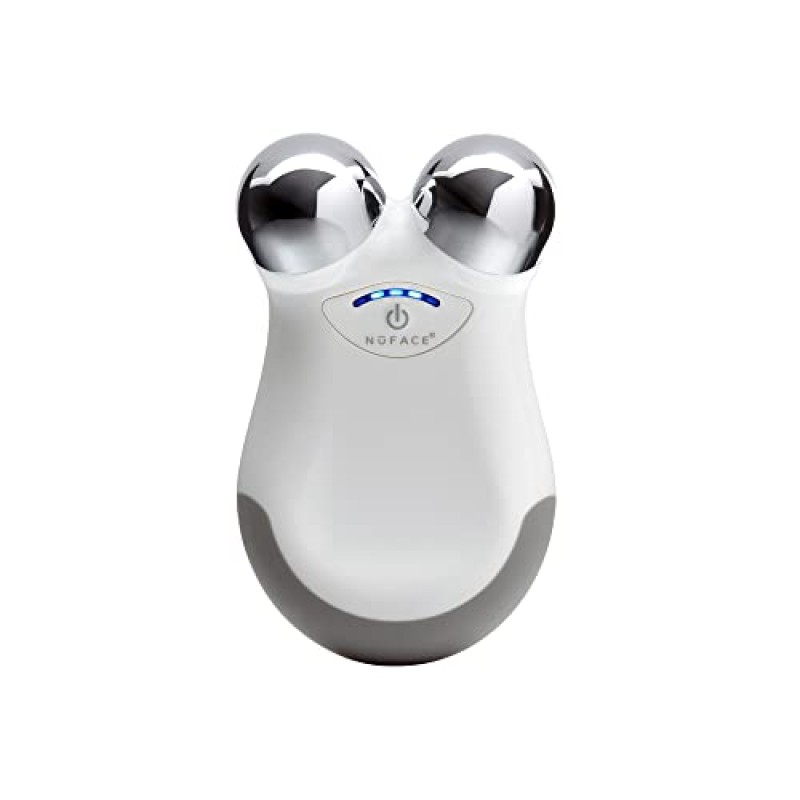 NuFACE 미니 스타터 키트 – 하이드레이팅 리브온 젤 프라이머가 포함된 미니 페이셜 토닝 장치, 2 Fl Oz