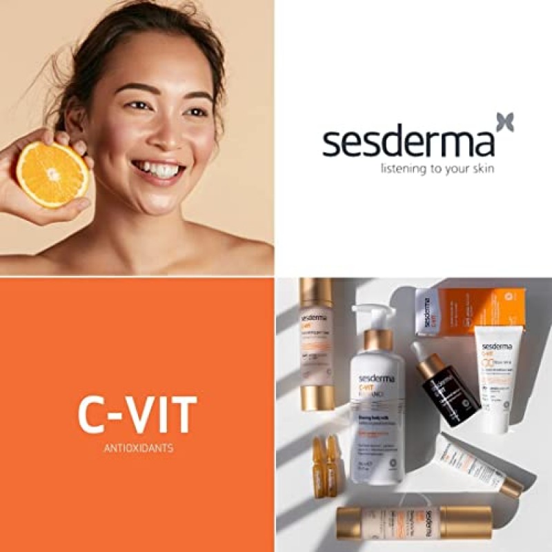 세스더마 C-VIT 5 비타민 | 촉촉하고 빛나는 피부 | 항산화 세럼 | 색소침착 | 프로페셔널 스킨케어 1.0 fl. 온스