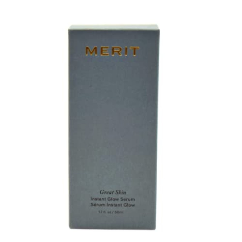MERIT 그레이트 스킨 인스턴트 글로우 세럼(니아신아미드 및 히알루론산 함유) 1.69oz/50ml