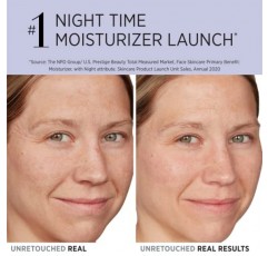 IT Cosmetics Confidence in Your Beauty 수면 나이트 크림 - 잔주름, 주름, 건조함, 칙칙함 및 탄력 저하를 눈에 띄게 개선 - 히알루론산 함유