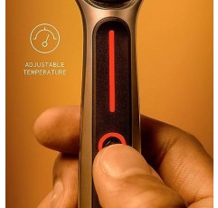 남성용 질레트 가열식 면도기, GilletteLabs 스타터 면도 키트, 핸들 1개, 면도날 리필 2개, 충전 도크 1개