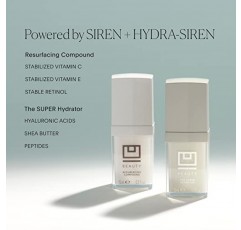 U Beauty The U Beauty Duo - 안티에이징 데일리 세럼 & 대용량 스킨 하이드레이터 스킨케어 세트, 부드럽고 매끈한 피부를 위한 각질 제거제와 히알루론산 크림의 부드러운 혼합 - (2개 세트) 1.7 fl oz