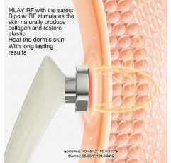 RF 미용기기 | 홈 RF 리프팅 | 주름 제거 | 안티에이징 | 스킨 케어 - 콜라겐 및 흡수 증가 - 얼굴과 몸을 위한 MLAY 전문 고주파 피부 강화 - 살롱 효과