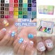 젤 팔레트 네일 아트용 페인팅 젤 40색 개별 사각형 네일 아트용 UV LED 젤 DIY