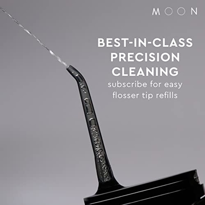 치아 청소 및 잇몸 건강을 위한 MOON 물 치실, 간편한 여행을 위한 두 가지 세척기 탱크 크기를 갖춘 무선 및 충전식, Odell Beckham Jr.와 공동 제작