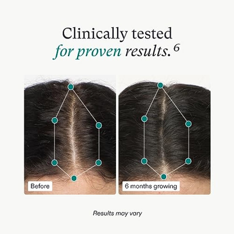 Nutrafol 여성용 모발 성장 보조제, 18-44세, 눈에 띄게 더 두껍고 강한 모발에 대해 임상적으로 입증됨, 피부과 전문의 권장 - 1개월 분량