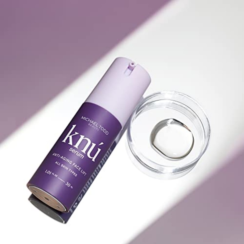 Michael Todd Beauty KNU 세럼 – 페이스 리프팅, 브라이트닝 & 타이트닝 세럼 – 회복 및 활력 회복용 – 알로에 베라, SSF, 펩타이드 및 식물 추출물 함유 – 모든 피부 타입용 – 1.01 fl oz/30 mL