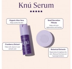Michael Todd Beauty KNU 세럼 – 페이스 리프팅, 브라이트닝 & 타이트닝 세럼 – 회복 및 활력 회복용 – 알로에 베라, SSF, 펩타이드 및 식물 추출물 함유 – 모든 피부 타입용 – 1.01 fl oz/30 mL