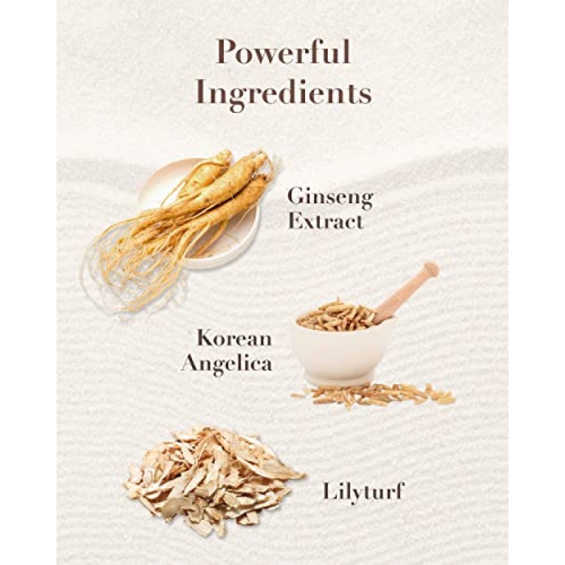 수려한 보윤 럭셔리 한국 스킨케어 선물 세트 - 홍삼 토너, 에멀젼, 클렌징 폼 & 모이스처라이저 크림 (155ml/5.24 Fl Oz) by LG BEAUTY