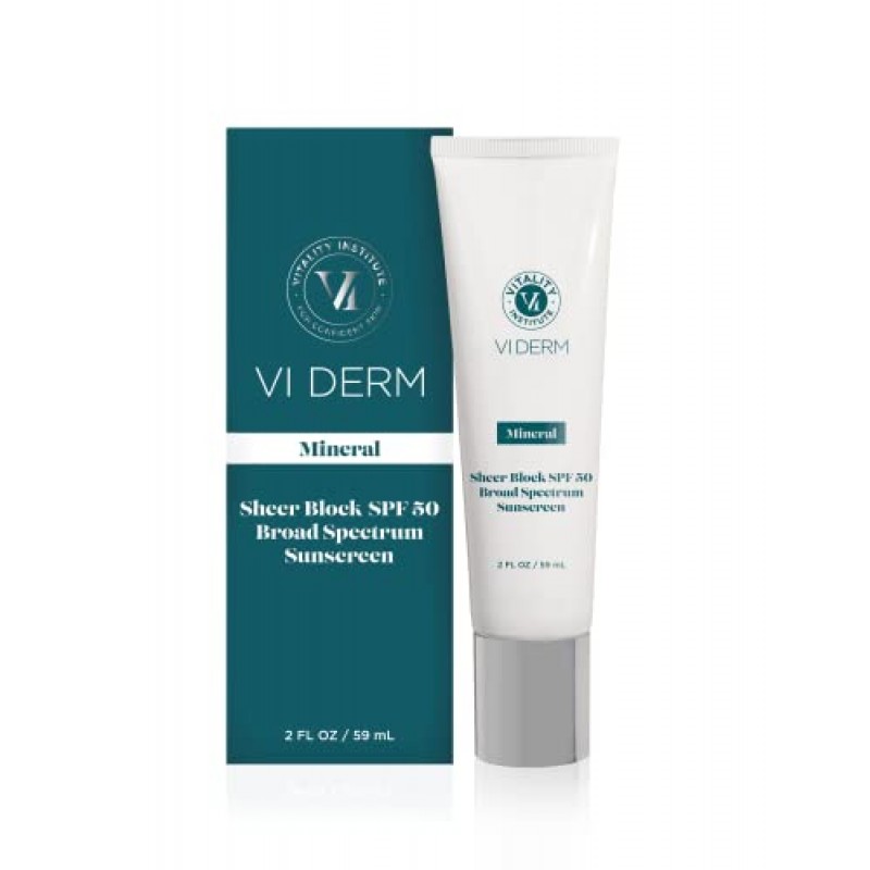 VI DERM 미네랄 쉬어 SPF 50 광범위한 스펙트럼 선스크린