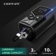 문신 전원 공급 장치 - 야망 2Pcs Kuark 미니 무선 휴대용 RCA 문신 2400mAh 및 1800mAh 리튬 배터리 팩(회전식 문신 기계용 LED 디지털 디스플레이 포함)
